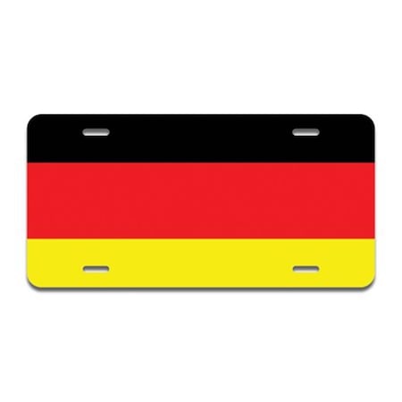Amistad Aluminum License Plate - German Flag AM2679606